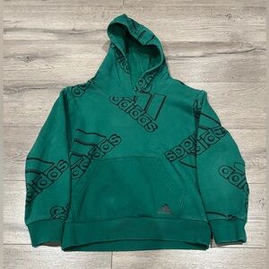Adidas boys hoodie. Green. Size S 8